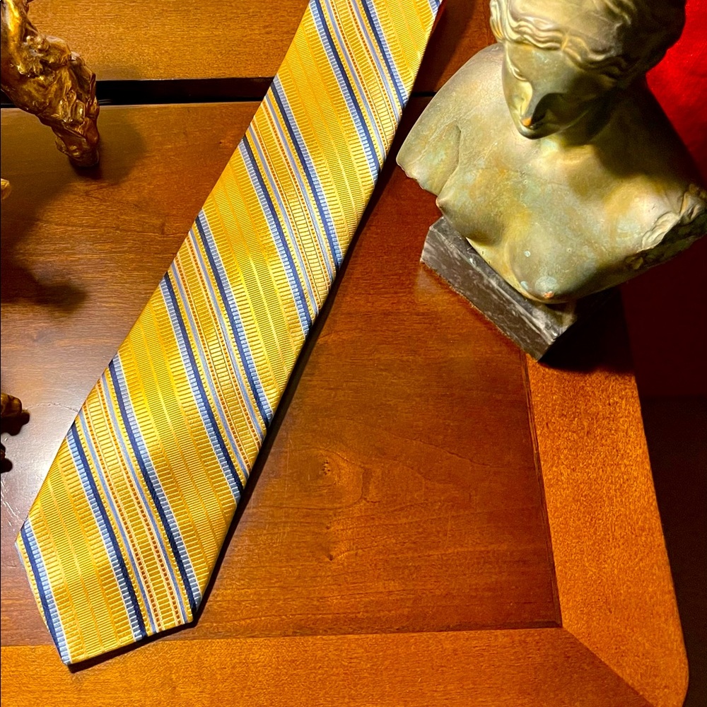Mens Pronto Uomo - Hand Made Vintage Silk Tie